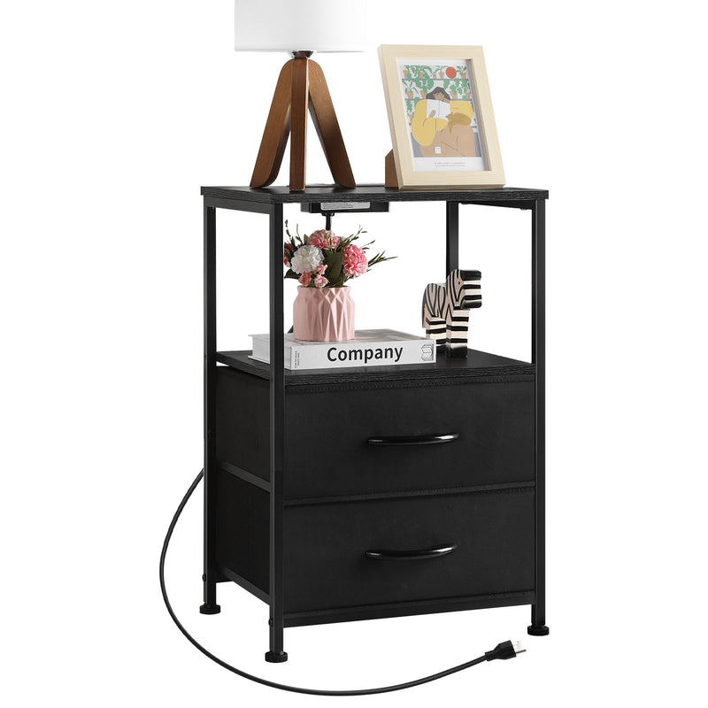 Nightstand with Charging Station