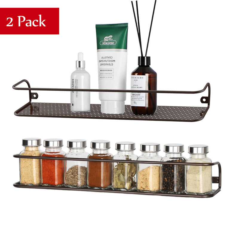 Spice Rack Set of 2,  Brown