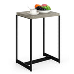 End Table with Shelf, Gray