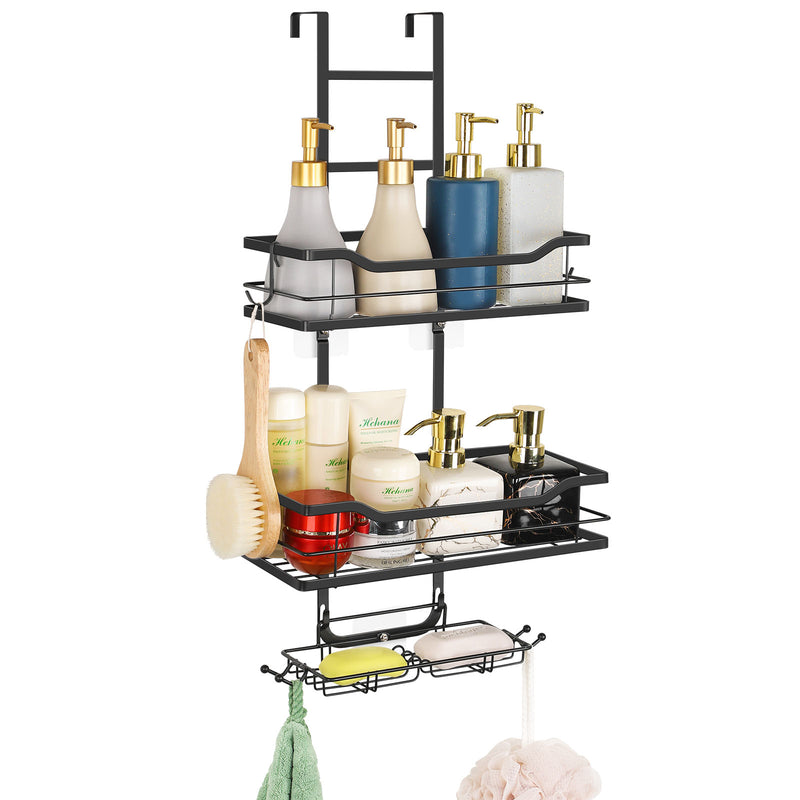 Over the  Door Shower Caddy, Black