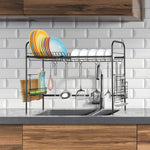 Over the Sink Dish Drying Rack - Stainless Steel