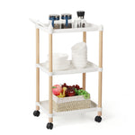 2 Tier Storage Cart - White