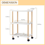 2 Tier Storage Cart - White