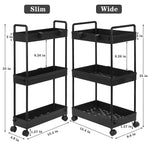 2 Pack Slim Storage Cart