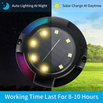 4 Pack Solar Disk Lights