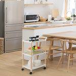 2 Tier Storage Cart - White