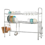 Over Sink Dish Drying Rack with Chopstick Holder