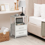 3 Tier Nightstand with Charging Station