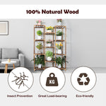 5-Tiered  Wooden Plant Stand for Indoor & Outdoor