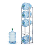 Water Cooler Jug Rack, Detachable Storage Rack, Silver