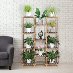 5-Tiered  Wooden Plant Stand for Indoor & Outdoor