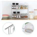 Standing Spice Jar Rack, Silver