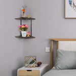 2-Tier Round Corner Shelf