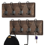 Coat Rack with 4-Hooks (Set of 2)