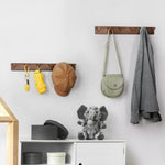 Wooden Coat Rack with Hooks