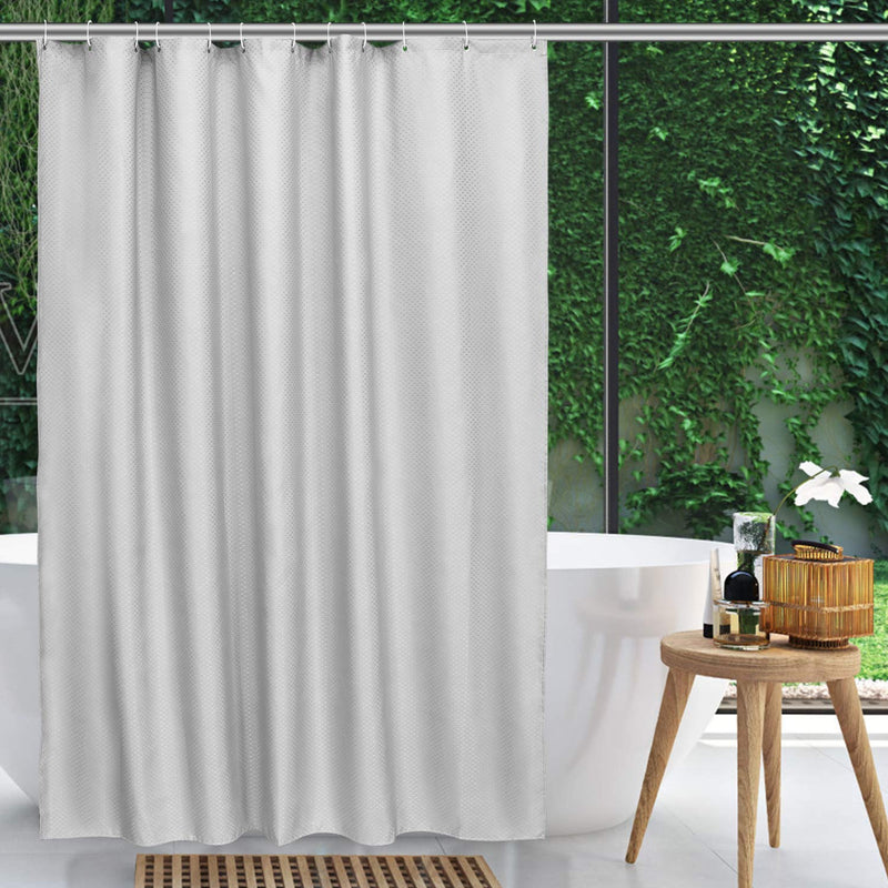 Shower Curtain with 12 Hooks ( 70” x 70”)