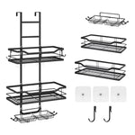 Over the  Door Shower Caddy, Black