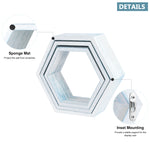 Set of 3 Hexagonal Floating Shelves