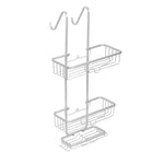 Over the Door Aluminum Shower Caddy, Silver