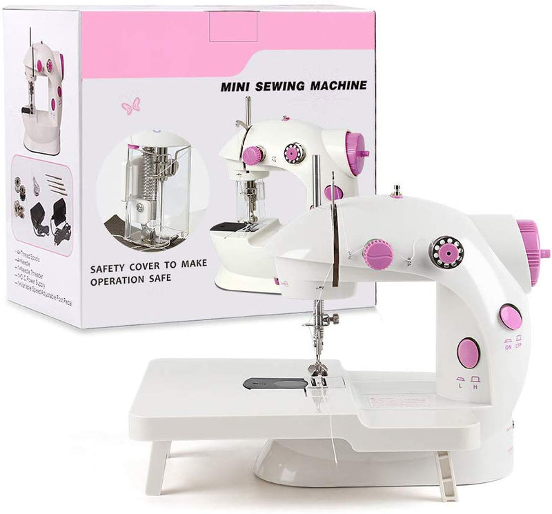 Mini Sewing Machine with Built-in Table