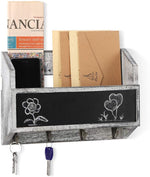 Mail Organizer with Chalkboard Surface