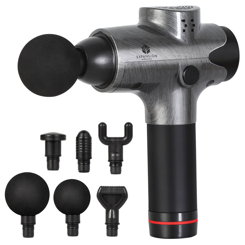 6 Heads Massage Gun - Quiet 20 Speed