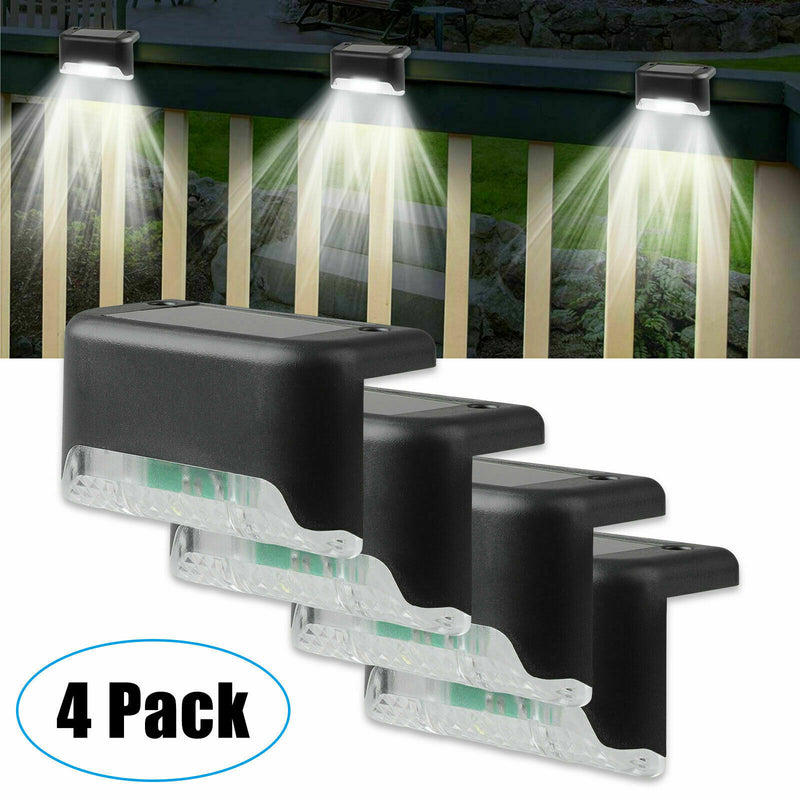 4 Pack Solar LED Deck Lights - Warm light