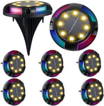 4 Pack Solar Disk Lights